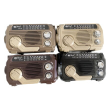 Volume Radio Bluetooth Enabled Portable Radio With Powerful Flashlight And Card Playback