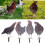 4 Stück bunte Garten-Henne-Stecker - Acryl-Dekor 16
