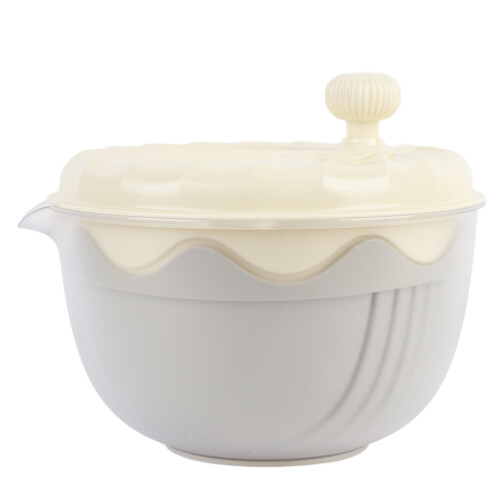 High Efficiency Beige Salad Spinner Kitchen Vegetable Washer & Chopper 2