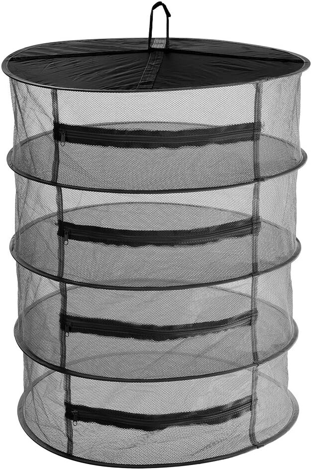 Herb Drying Rack with Zippered Chambers, Durable Polyester Mesh & Steel ...