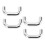 20 Sets U Shape Ring Buckles 5.5mm Silver Hardware for Purses 1