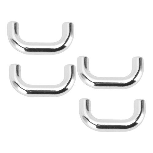 20 Sets U Shape Ring Buckles 5.5mm Silver Hardware for Purses