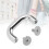 20 Sets U Shape Ring Buckles 5.5mm Silver Hardware for Purses 6