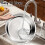 2 Pack 5QT Round Chafing Dish Set with Glass Lids 5