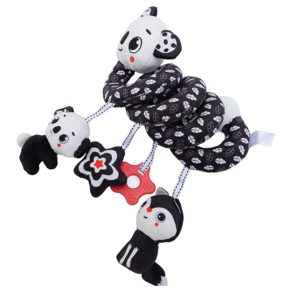 Crib Hanging Rattles Toy Plush Spiral Car Seat Activity Toy, Cute & Portable