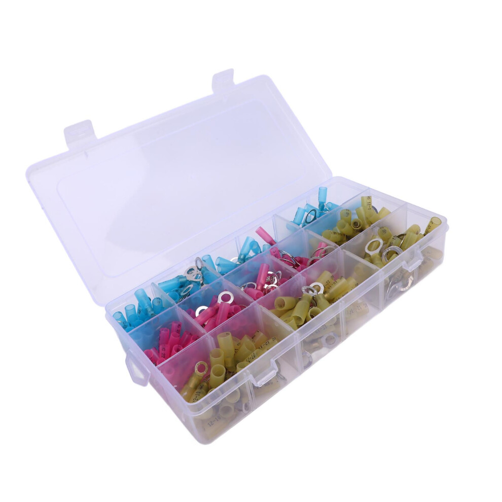 240Pcs Heat Shrink Wire Connectors Kit Waterproof Insulated Crimps 3031364281061