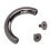 10 Sets D-Ring-Schnallen Silber/Schwarz 3,7  2 cm 16