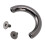10 Sets D-Ring-Schnallen Silber/Schwarz 3,7  2 cm 9