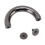 10 Sets D-Ring-Schnallen Silber/Schwarz 3,7  2 cm 1