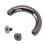 10 Sets D-Ring-Schnallen Silber/Schwarz 3,7  2 cm 14