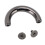 10 Sets D-Ring-Schnallen Silber/Schwarz 3,7  2 cm 8