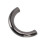 10 Sets D-Ring-Schnallen Silber/Schwarz 3,7  2 cm 7