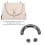 10 Sets D-Ring-Schnallen Silber/Schwarz 3,7  2 cm 6