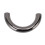 10 Sets D-Ring-Schnallen Silber/Schwarz 3,7  2 cm 10