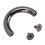 10 Sets D-Ring-Schnallen Silber/Schwarz 3,7  2 cm 12