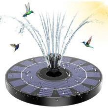 Pompe solaire pour fontaine et bain d'oiseaux, panneau solaire 3W pour un fonctionnement continu, pompe à eau solaire écologique et polyvalente,