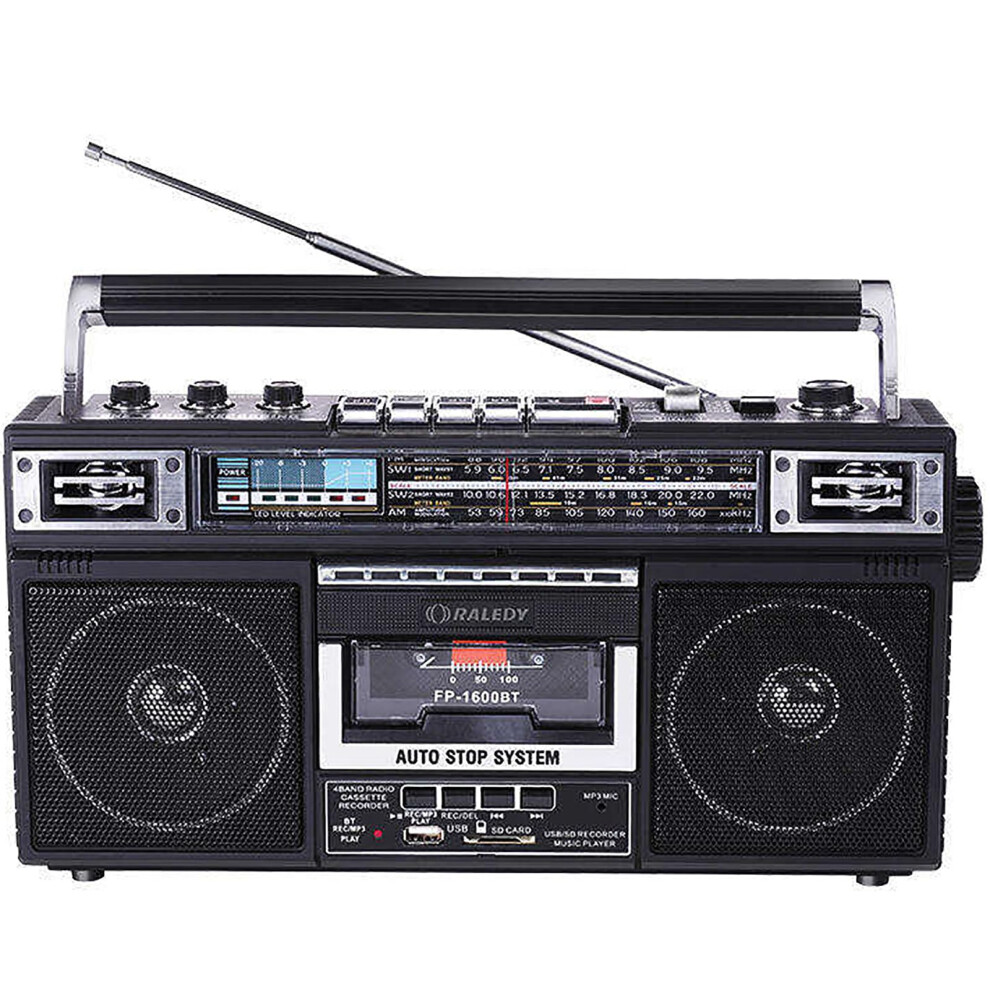 Portable Radio Cassette Player, Retro Recorder With Am/Fm/Sw1/Sw2, Cassette Tape To Mp3, Save To Usb Flash Drive 9105992458097