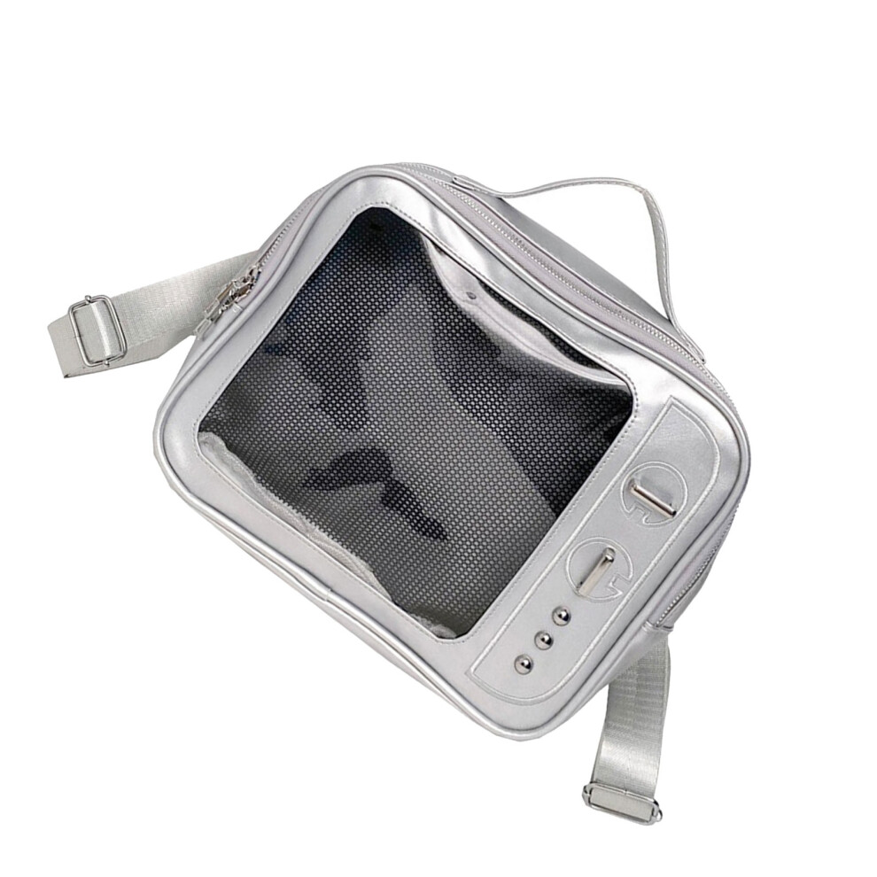 Clear Crossbody Bag Pin Display Backpack Lovely Itabag- Silver 7704000244503