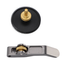 Hardened Steel Extruder Gear Assembly Aluminum Handle for A1 Mini 3D Printer Gold