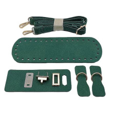 Modern Bag DIY Sewing Kit Quality PU Leather Pre Cut-Green
