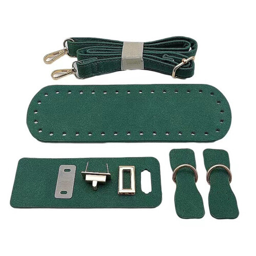 Modern Bag DIY Sewing Kit Quality PU Leather Pre Cut-Green