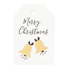 100x Merry Christmas Wishing Elements Cards Bookmarks-Bells