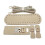 Professional Handbag Making Supplies PU Leather Craft-Bee white 1