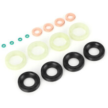Kit completo de juntas para inyectores diésel para 206 1.6HDI110, juego de juntas tóricas y arandelas de fácil instalación para motores de 2004