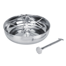 Con gancio per il posizionamento Forma della ciotola più profonda Design della mangiatoia per bestiame in acciaio inossidabile Mangiatoia per
