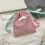 Plaids Toiletry Bag Drawstring Makeup Bag Portable Cosmetic-Red 5