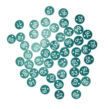 Magnetic Number Pins For Whiteboards In Home And Office, Inventory Management Labels Suitable For Livestock Information And Management