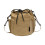Compact Nylon Bucket Bag with Adjustable Strap Large-Khaki 1