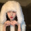 Winter Plush Bunny Ear Shape Hat Keep Warm Hat-rose Red 3