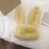 Winter Plush Bunny Ear Shape Hat Keep Warm Hat-rose Red 7