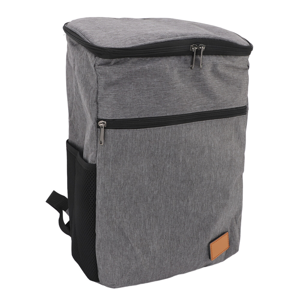Gray Large Capacity Water Proof Insulated Cooler Backpack For Outdoor Camping