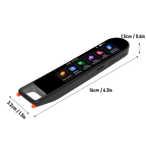 Language Translator Pen, 142 Languages, 16x3.2x1.5cm, Black 1