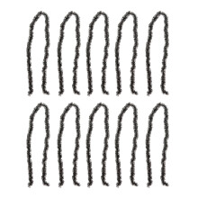 Feather Line Christmas Decors Ribbon Thin Tinsel Garland-Black