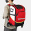 Large Capacity Housekeeping Tool Backpack 48x33x24cm Red 5