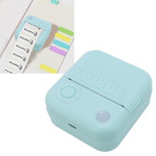 Portable Thermal Label Printer 200dpi 57mm Cyan 1200mAh Battery