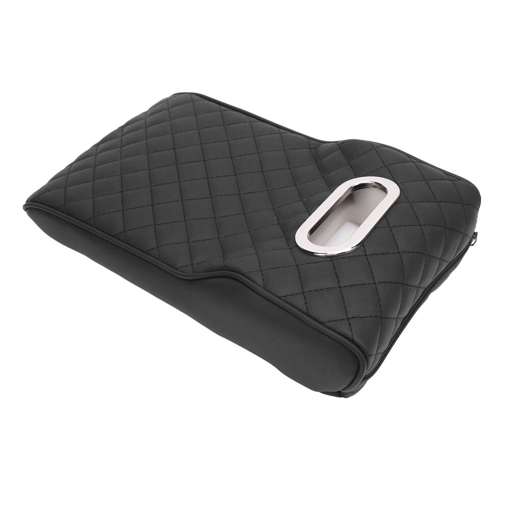 Car Center Console Cover With Tissue Holder Â Nappa Leather, Universal Fit 8781364292721