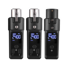 Drahtloses Mikrofon-System 2,4G, XLR, 7-8H, 30m, Schwarz