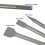 3-Piece Chisel Set, 40CM Point, Flat & Scaling for Concrete 5