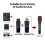 Drahtloses Mikrofon-System 2,4G, XLR, 7-8H, 30m, Schwarz 13