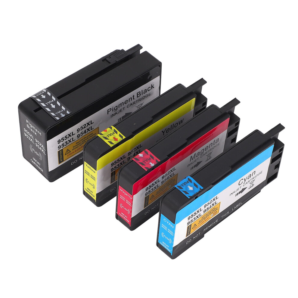 4Pcs Ink Cartridges Combo Pack For Officejet 8702,952/953/954/955Xl Black/Cyan/Magenta 4311364295770