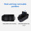 29L Waterproof Small Trunk Organizer with Double Cup Holders, Collapsible, Black 4
