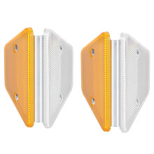 Reflecterende markeringen voor verkeersveiligheid, hoge zichtbaarheid, trapeziumvormige reflectoren met dubbele beugel, verbeterde zichtbaarheid