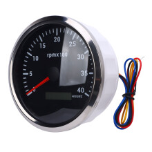 110mm 4 3/8in Tachometer with 7-Color Backlight & Hour Meter for Truck Car Boat
