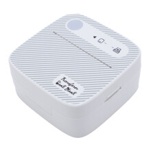 Mini Bluetooth Thermal Label Printer 57mm Portable Inkless White