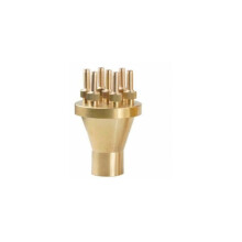 Dekorative Springbrunnenköpfe, Trompetendüse aus hochwertigem Messing mit einstellbarer Sprühgröße, tauchfähig für Gartenteiche und