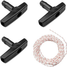 Terugslagstartkoord, universeel trekkoord, sterk en onbreekbaar voor dagelijks gebruik, grasmaaier, trimmer, 3 mm diameter, 10 meter lengte.